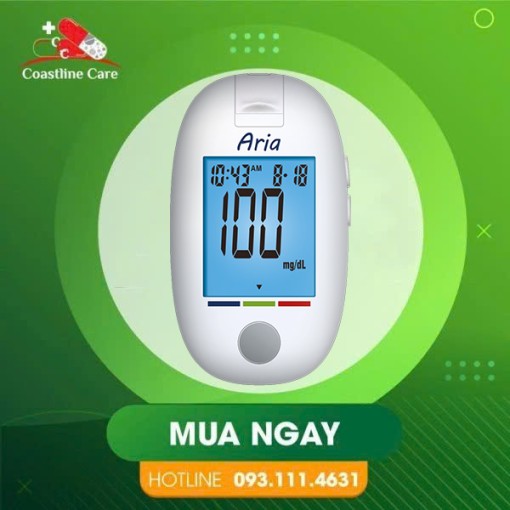 Máy Đo Tiểu Đường Aria Glucometer có kết quả chỉ trong 5 giây