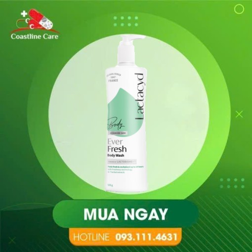 Sữa tắm Lactacyd Ever Fresh Body Wash giúp kháng khuẩn hiệu quả
