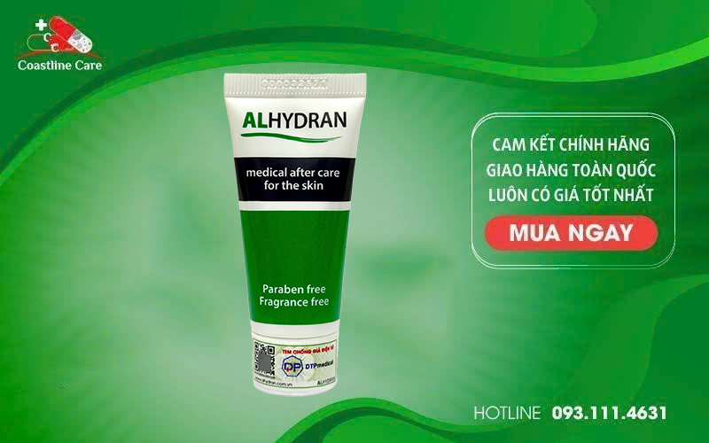 Kem ALHYDRAN giảm nguy cơ hình thành sẹo xấu