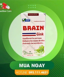 Brain Gink - Hỗ Trợ Tăng Cường Tuần Hoàn Máu Não (Hộp 30 Viên)Brain Gink cải thiện triệu chứng thiểu năng tuần hoàn não