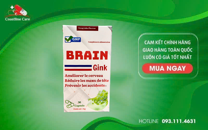 Brain Gink giúp hoạt huyết, giảm nguy cơ hình thành cục máu đông