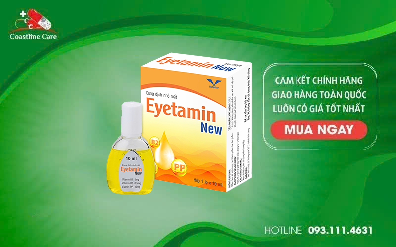 Dung dịch nhỏ mắt Eyetamin phòng ngừa đỏ mắt