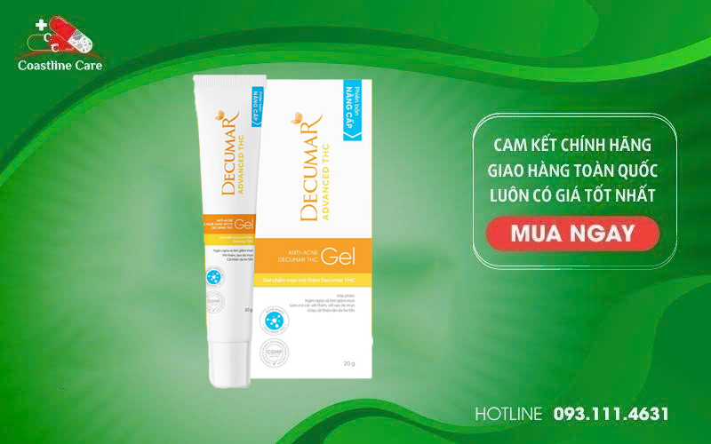 Gel chấm mụn ngừa thâm Decumar Advanced THC