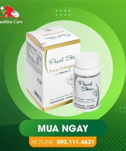 Pearl Skin Pure Collagen - Hỗ Trợ Làm Sáng Đẹp Da (Hộp 60 Viên)Pearl Skin Pure Collagen With Vitamin C tăng cường chống oxy hóa