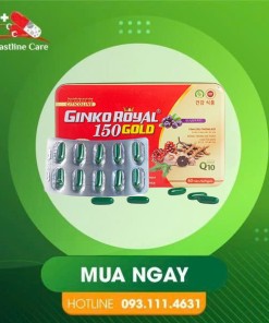 Ginko Royal 150 Gold - Hỗ Trợ Hoạt Huyết & An Thần (Hộp 60 Viên)Ginko Royal 150 Gold hỗ trợ hoạt huyết dưỡng não