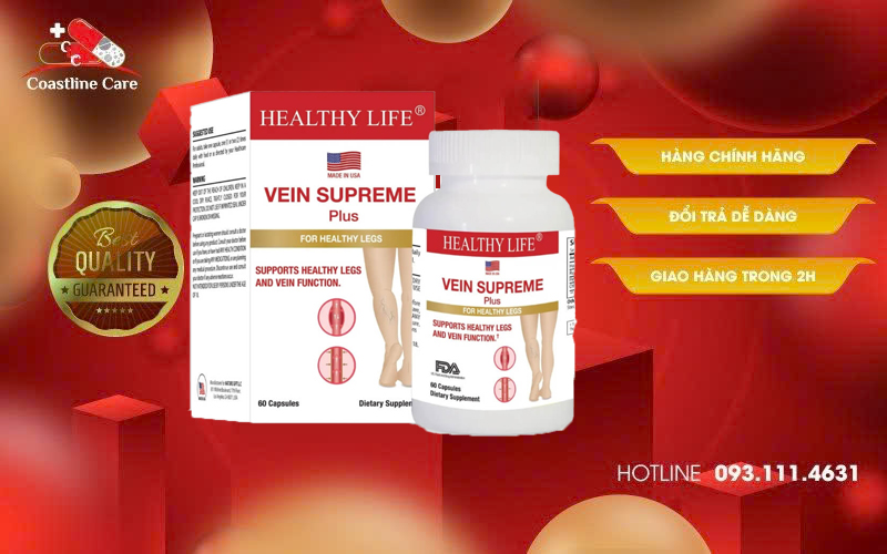 Vein Supreme hỗ trợ bảo vệ thành mạch