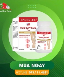 Vein Supreme Plus - Hỗ Trợ Người Bị Suy Giãn Tĩnh Mạch (Hộp 60 Viên)Vein Supreme hỗ trợ giảm triệu chứng trĩ