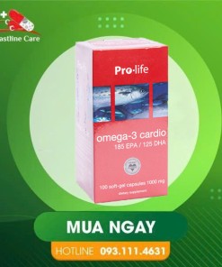 Omega 3 Cardio - Hỗ Trợ Tốt Cho Não & Thị Lực (Hộp 100 Viên)ProLife Omega-3 Cardio tốt cho não bộ