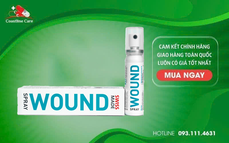 Wound Spray dùng cho các vết thương cấp và mãn tính
