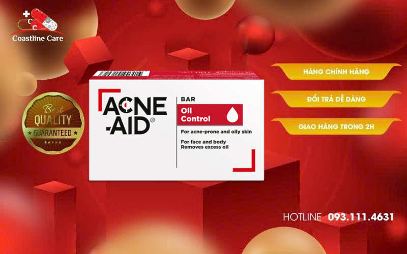 Acne-Aid Soap Bar Oil Control giúp làm sạch nhờn hiệu quả