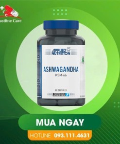 Ashwagandha KSM-66 - Hỗ Trợ Tăng Cường Sức Đề Kháng (Hộp 60 Viên)Applied Nutrition Ashwagandha KSM-66 tăng cường sức khỏe cho người trưởng thành