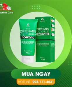 Diosmin Extra Porzac - Hỗ Trợ Mang Đến Cảm Giác Nhẹ Nhàng Cho Chân (Hộp 75ml)Kem bôi Diosmin Extra Porzac phòng ngừa phù chân