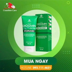 Diosmin Extra Porzac – Hỗ Trợ Mang Đến Cảm Giác Nhẹ Nhàng Cho Chân (Hộp 75ml)