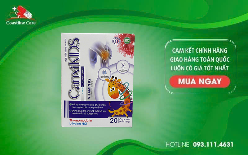 CanxiKids dùng cho trẻ em từ 2 tuổi trở lên