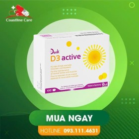 Denk D3 Active – Hỗ Trợ Tăng Hấp Thu Canxi (Hộp 100 Viên)