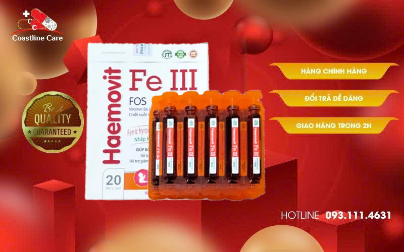 Haemovit Fe III hỗ trợ tăng khả năng tạo máu