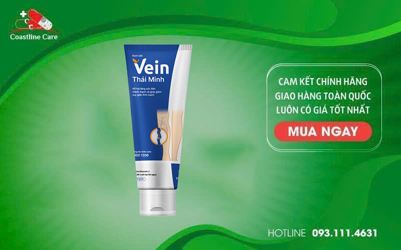 Kem Bôi Vein Thái Minh tăng sức bền thành mạch