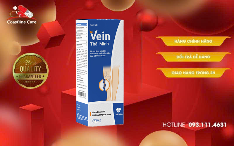Kem Bôi Vein Thái Minh giảm suy giãn tĩnh mạch