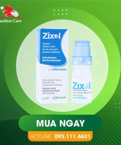 Zixol - Hỗ Trợ Giảm Mỏi Mắt (Hộp 8ml)Nước mắt nhân tạo Zixol bổ sung dưỡng chất cho mắt