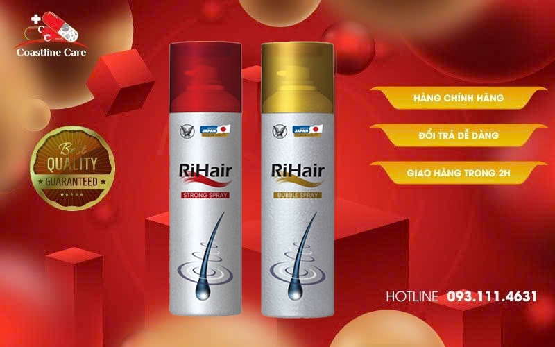 RiHair Strong Spray hỗ trợ chăm sóc tóc