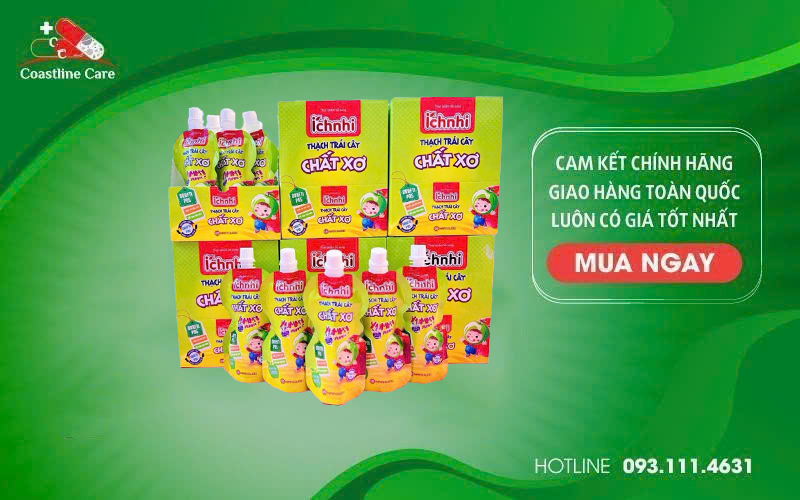 thạch trái cây chất xơ ích nhi bổ sung chất xơ