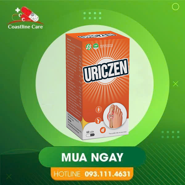 UricZen - Hỗ Trợ Cải Thiện Biểu Hiện Sưng Đau Do Gout (Hộp 60 Viên)uriczen cải thiện triệu chứng đau do gout
