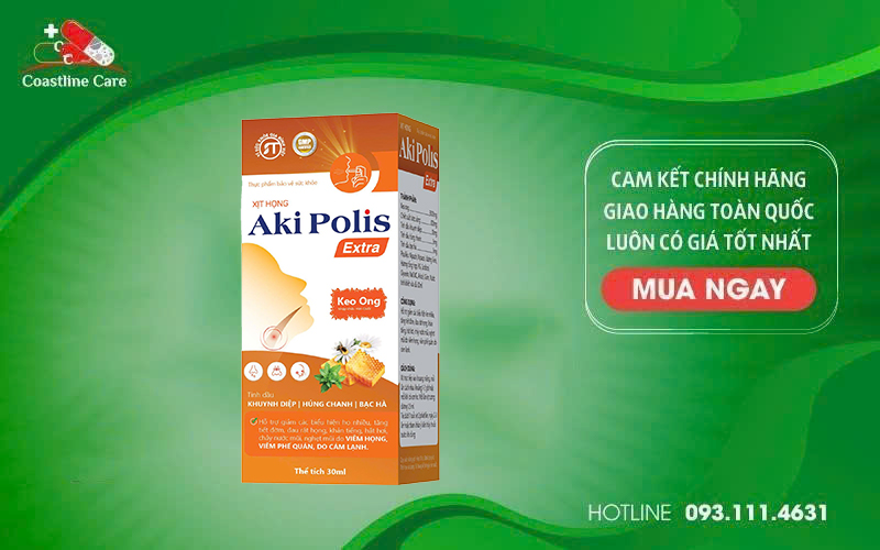 Aki Polis Extra hỗ trợ giảm nghẹt mũi