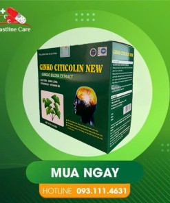 Ginko Citicolin New - Hỗ Trợ Hoạt Huyết (Hộp 100 Viên)Ginko Citicolin New hỗ trợ hoạt huyết, giảm nguy cơ di chứng sau tai biến mạch máu não do tắc mạch