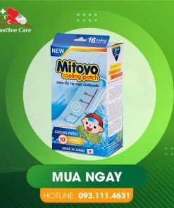 Miếng Dán Hạ Sốt Mitoyo - Hỗ Trợ Hạ Nhiệt Cơ Thể (Hộp 16 Miếng)Miếng Dán Hạ Sốt Mitoyo hỗ trợ giảm sốt