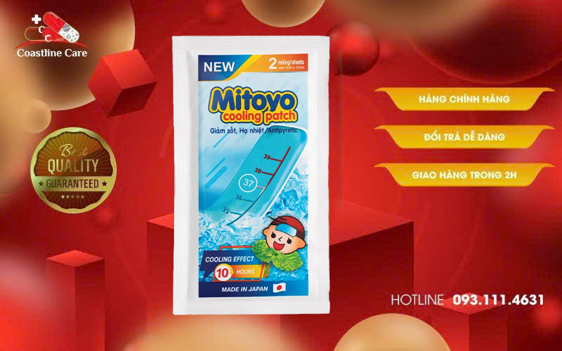 Miếng Dán Hạ Sốt Mitoyo hỗ trợ hạ nhiệt