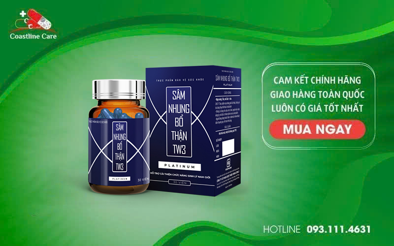 Sâm Nhung Bổ Thận TW3 Platinum hỗ trợ bổ thận, tráng dương