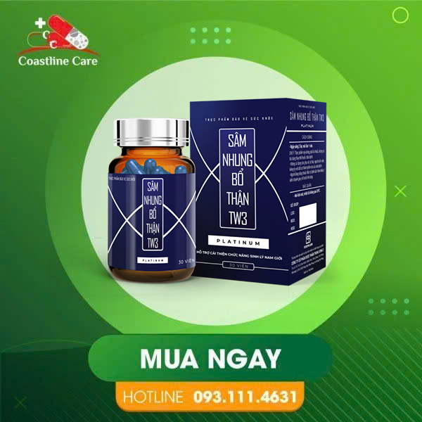 Sâm Nhung Bổ Thận TW3 Platinum - Hỗ Trợ Cải Thiện Sinh Lý (Hộp 30 Viên)Sâm Nhung Bổ Thận TW3 Platinum cải thiện tình trạng đau lưng mỏi gối, tiểu đêm nhiều lần do thận yếu