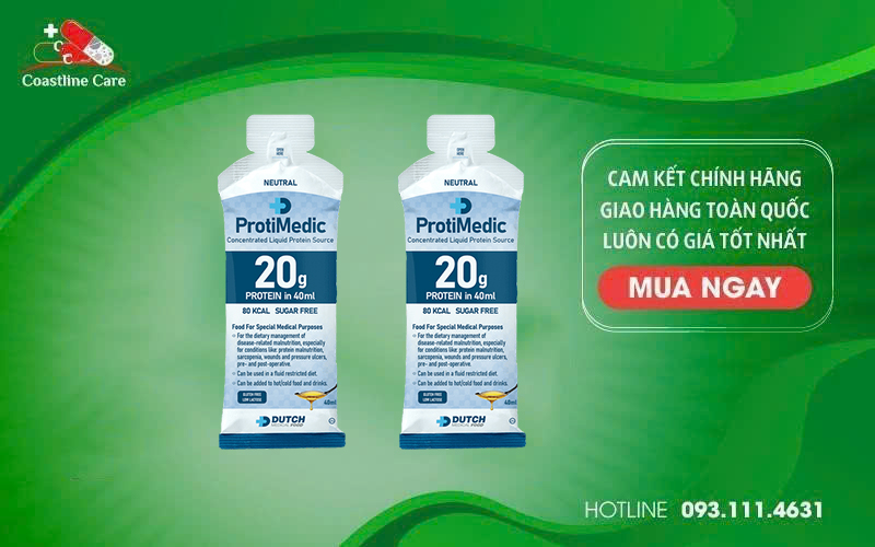 ProtiMedic hỗ trợ bổ sung đạm