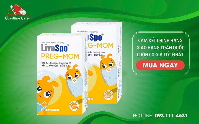 LiveSpo Preg-Mom bổ sung bào tử lợi khuẩn
