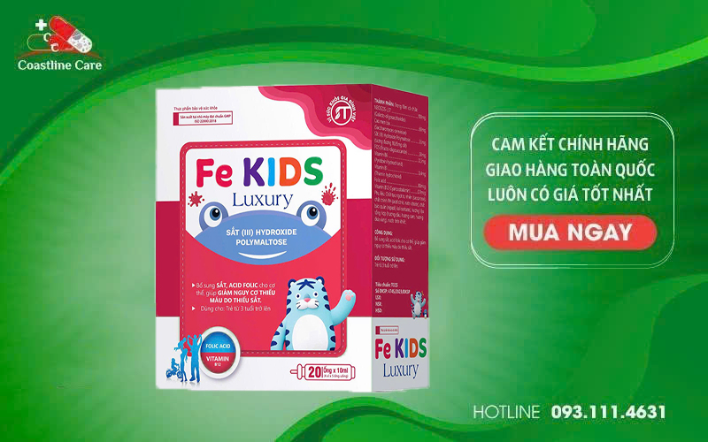 FE Kids Luxury hỗ trợ bổ sung acid folic