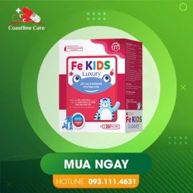 FE Kids Luxury – Hỗ Trợ Giảm Nguy Cơ Thiếu Sắt (Hộp 20 Ống)