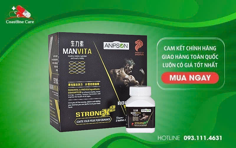 Manvita hỗ trợ tăng cường sinh lực