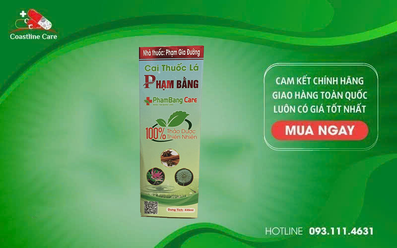 Cai thuốc lá Phạm Bằng hỗ trợ làm sạch miệng