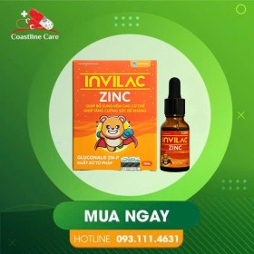 Invilac ZinC – Hỗ Trợ Tăng Cường Đề Kháng Cho Trẻ (Hộp 15ml)