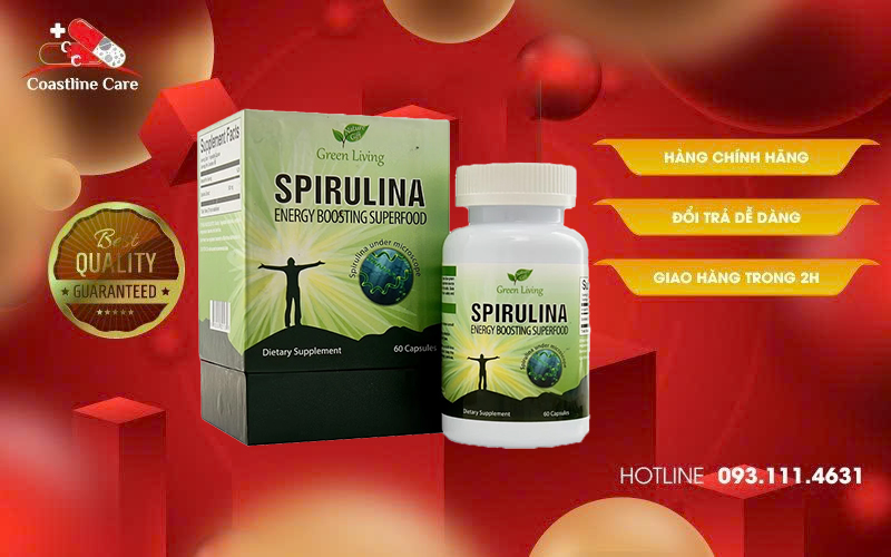 Nature Gift Green Living Spirulina hỗ trợ nâng cao sức đề kháng