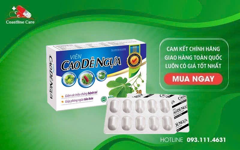 Viên Cao Dẻ Ngựa hỗ trợ giảm nguy cơ biến chứng bệnh trĩ