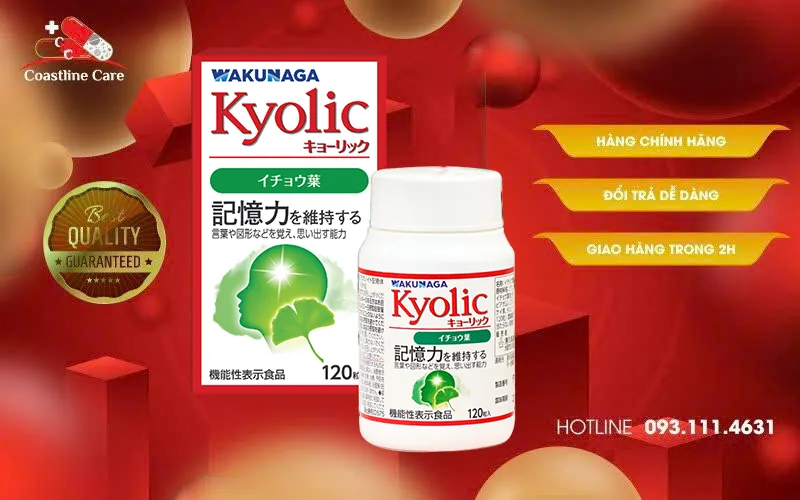 Kyolic Ginkgo Biloba hỗ trợ tăng cường tập trung