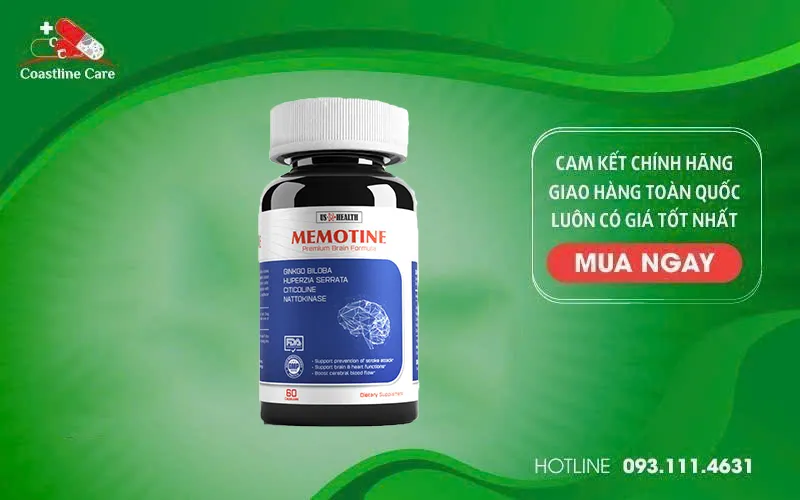 Memotine giảm các biểu hiện do thiểu năng tuần hoàn não