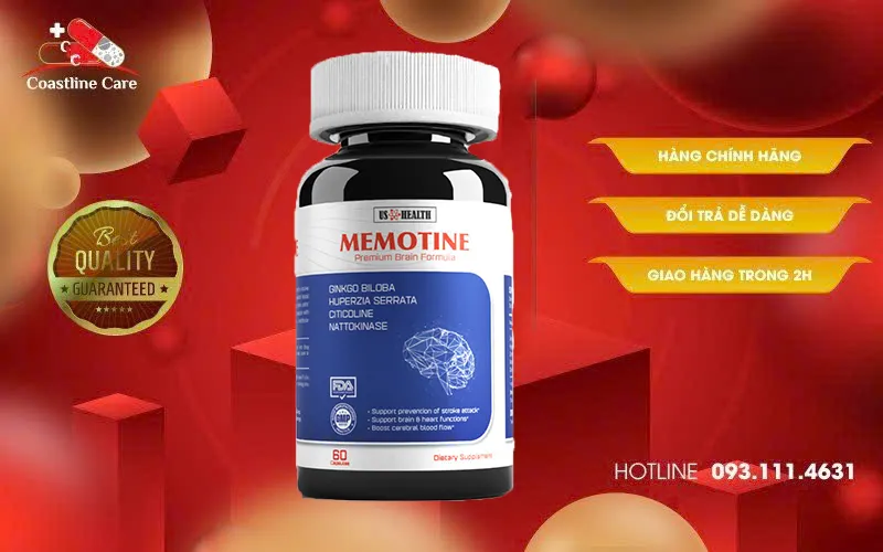Memotine hỗ trợ giảm các di chứng sau tai biến mạch máu não do tắc mạch