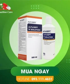 Alfasept W Solution - Dung Dịch Làm Ẩm Vết Thương (Chai 500ml)Alfasept W Solution hỗ trợ diệt khuẩn