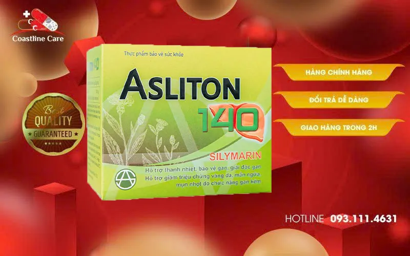 Asliton 140 hỗ trợ bảo vệ gan