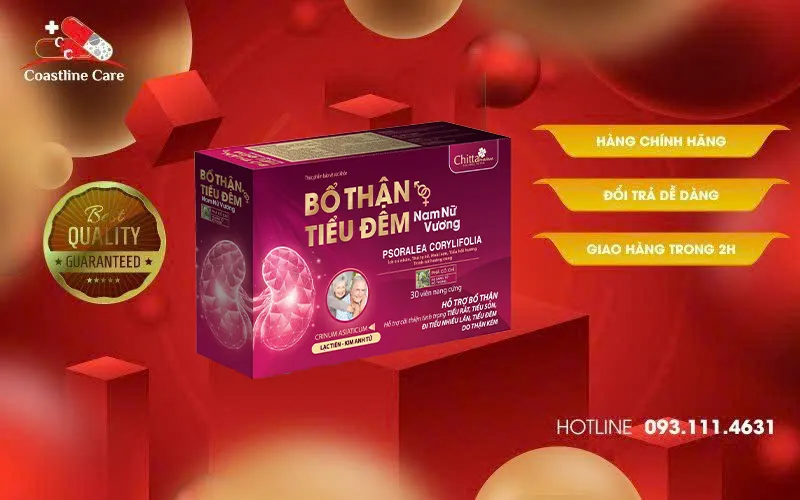 Bổ Thận Tiểu Đêm Nam Nữ Vương cải thiện các biểu hiện tiểu rắt