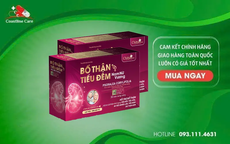 Bổ Thận Tiểu Đêm Nam Nữ Vương cải thiện các biểu hiện tiểu đêm