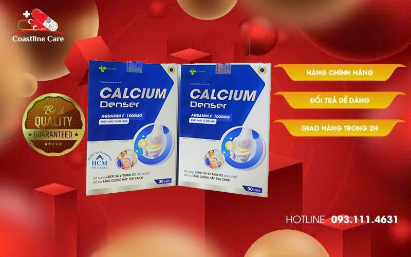 Calcium Denser hỗ trợ tăng cường hấp thụ Canxi