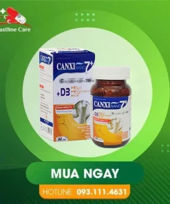 Canxi Nano 7+ - Hỗ Trợ Trẻ Em Phát Triển Chiều Cao (Hộp 60 Viên)Canxi Nano 7+ bổ sung canxi và vitamin D3